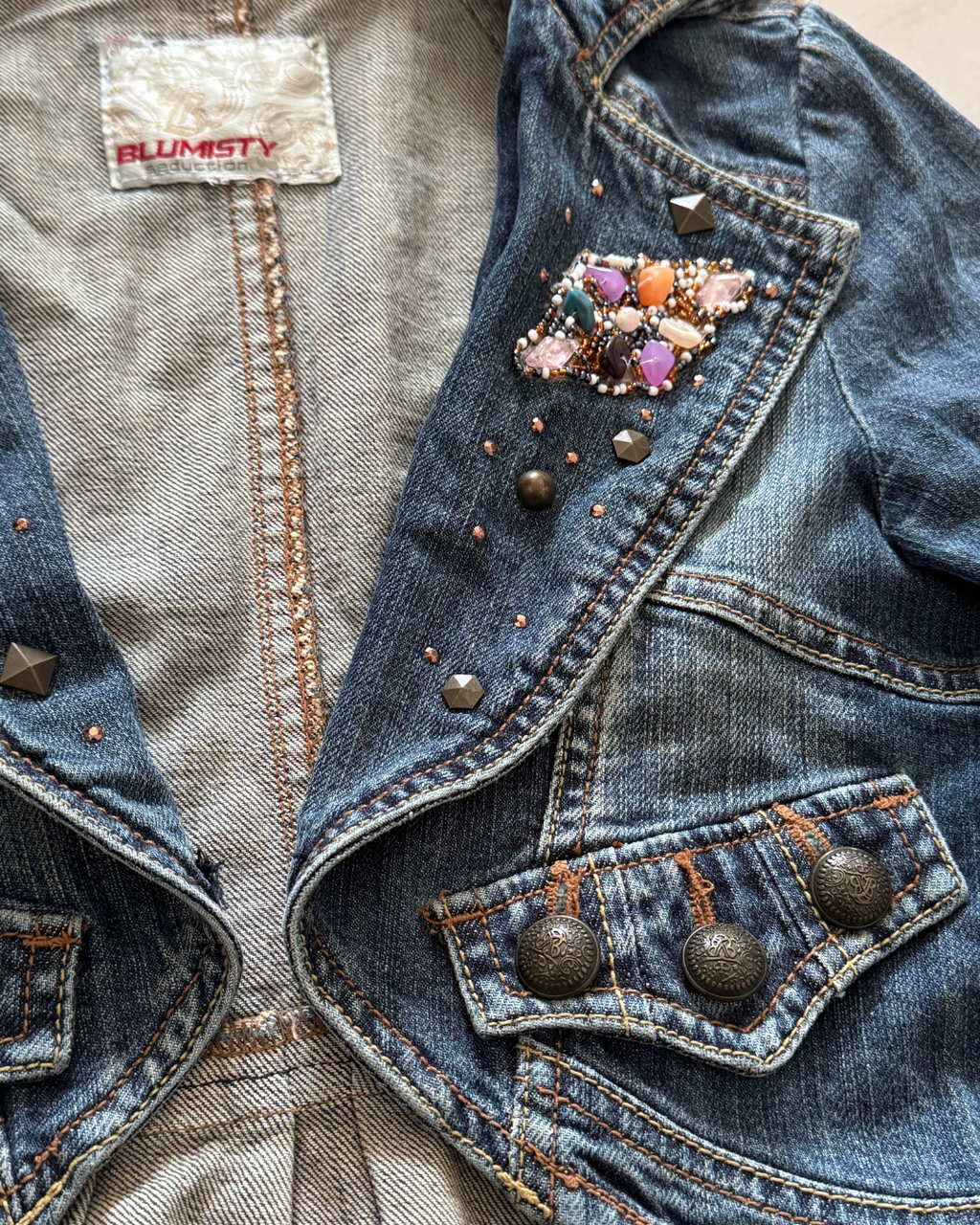 cropped denim jacket