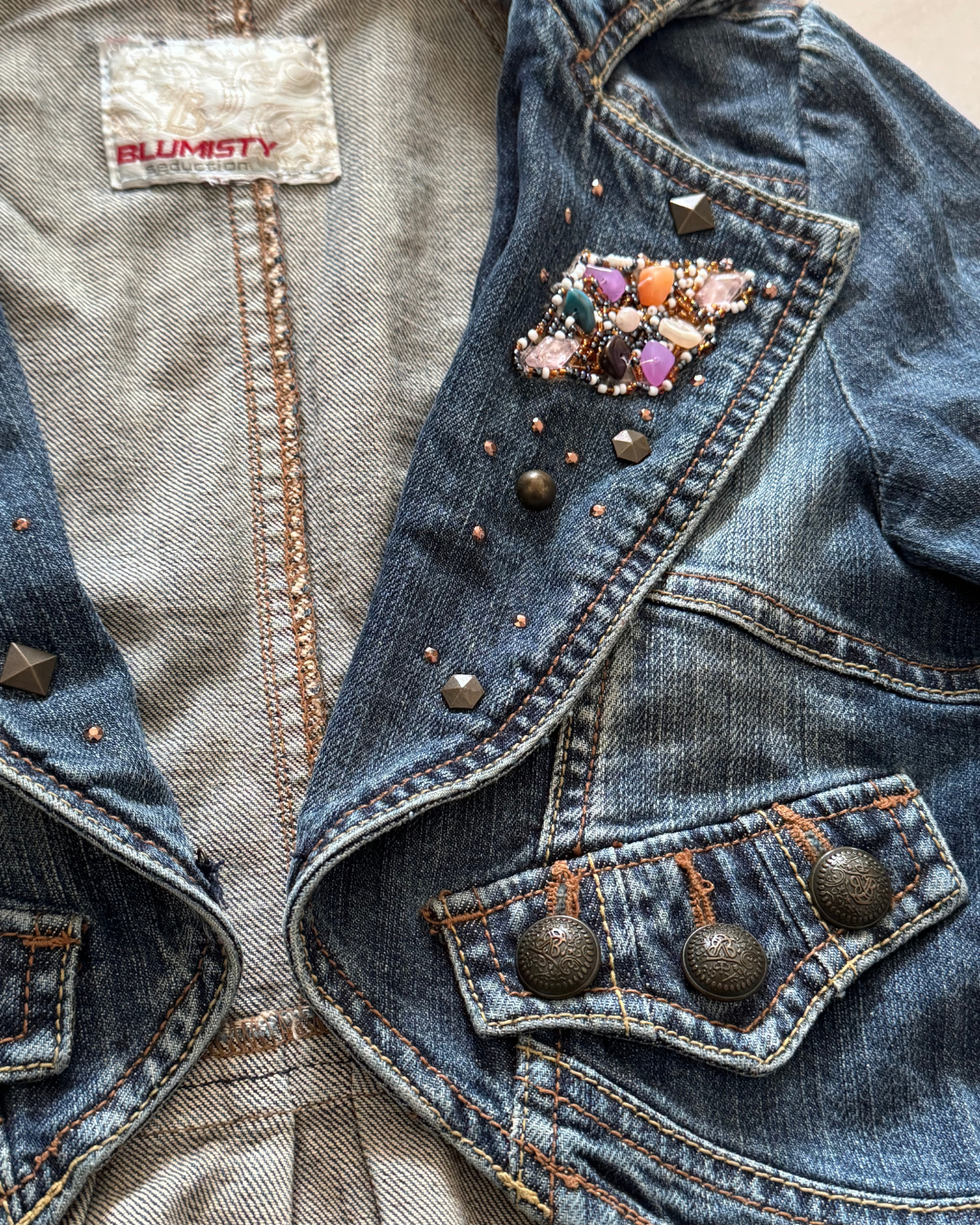 cropped denim jacket