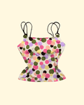 polka dot tankini top