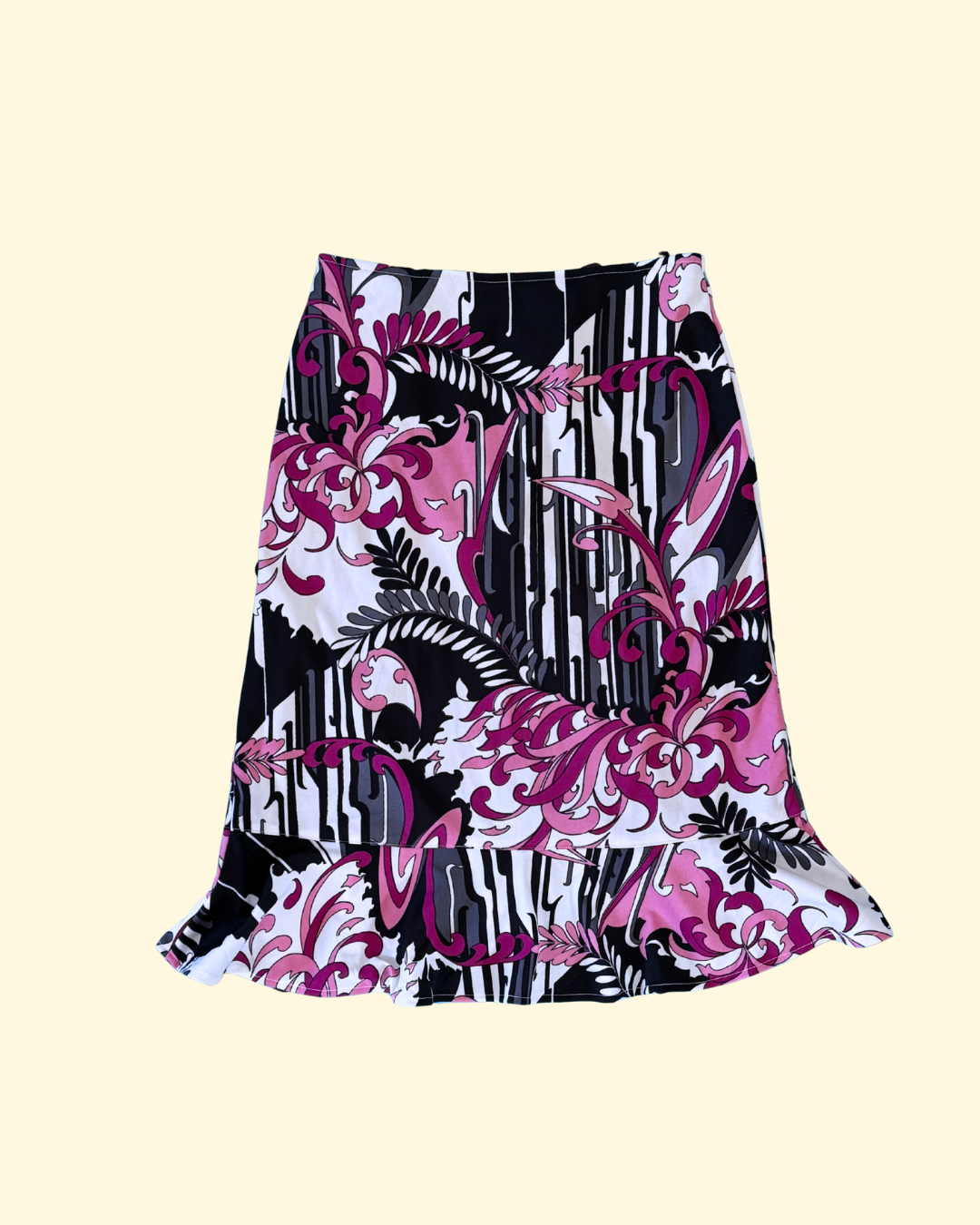 floral midi skirt