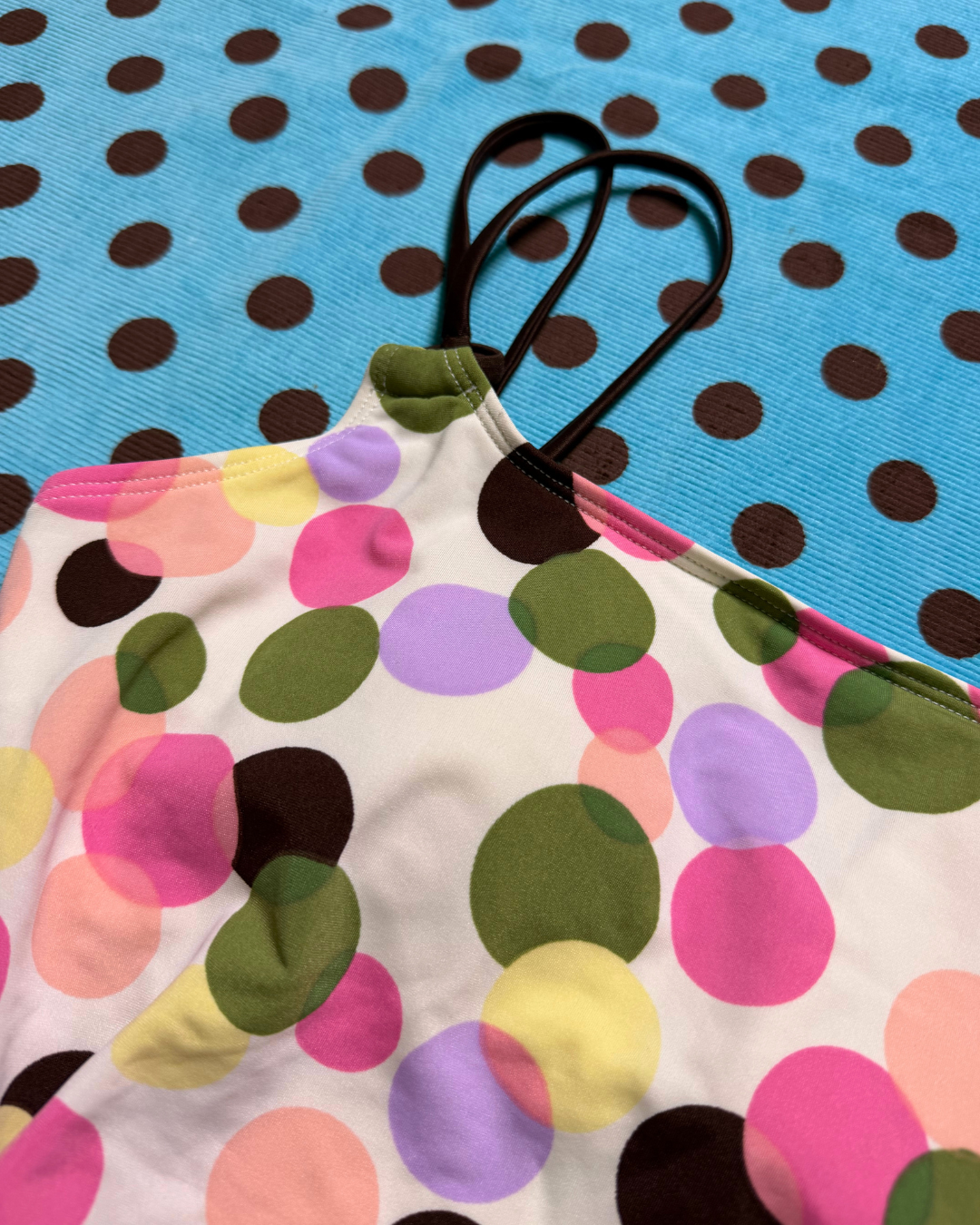 polka dot tankini top
