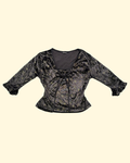 cute velvet patterned set