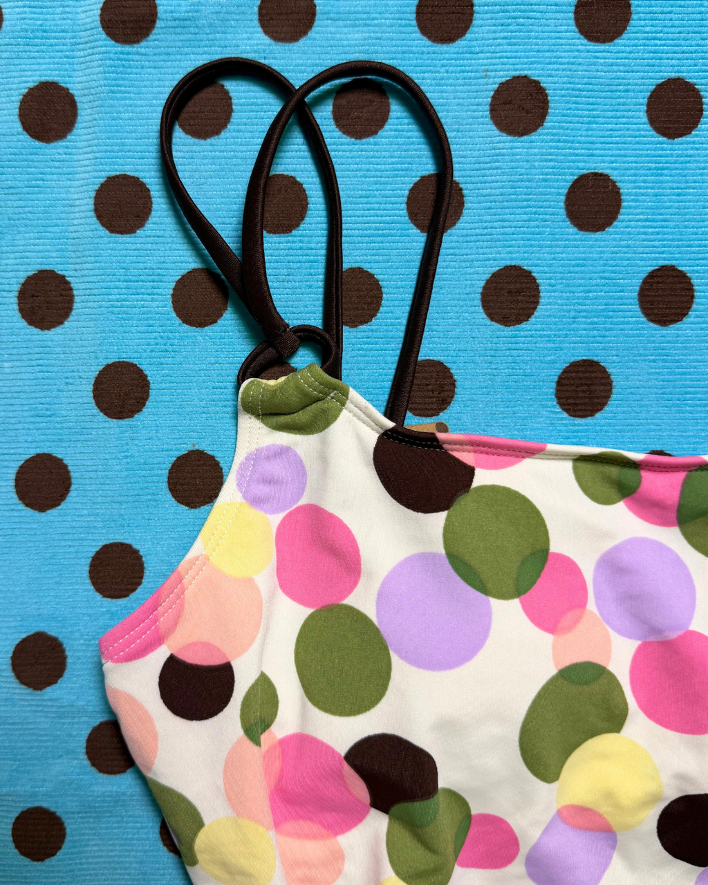 polka dot tankini top