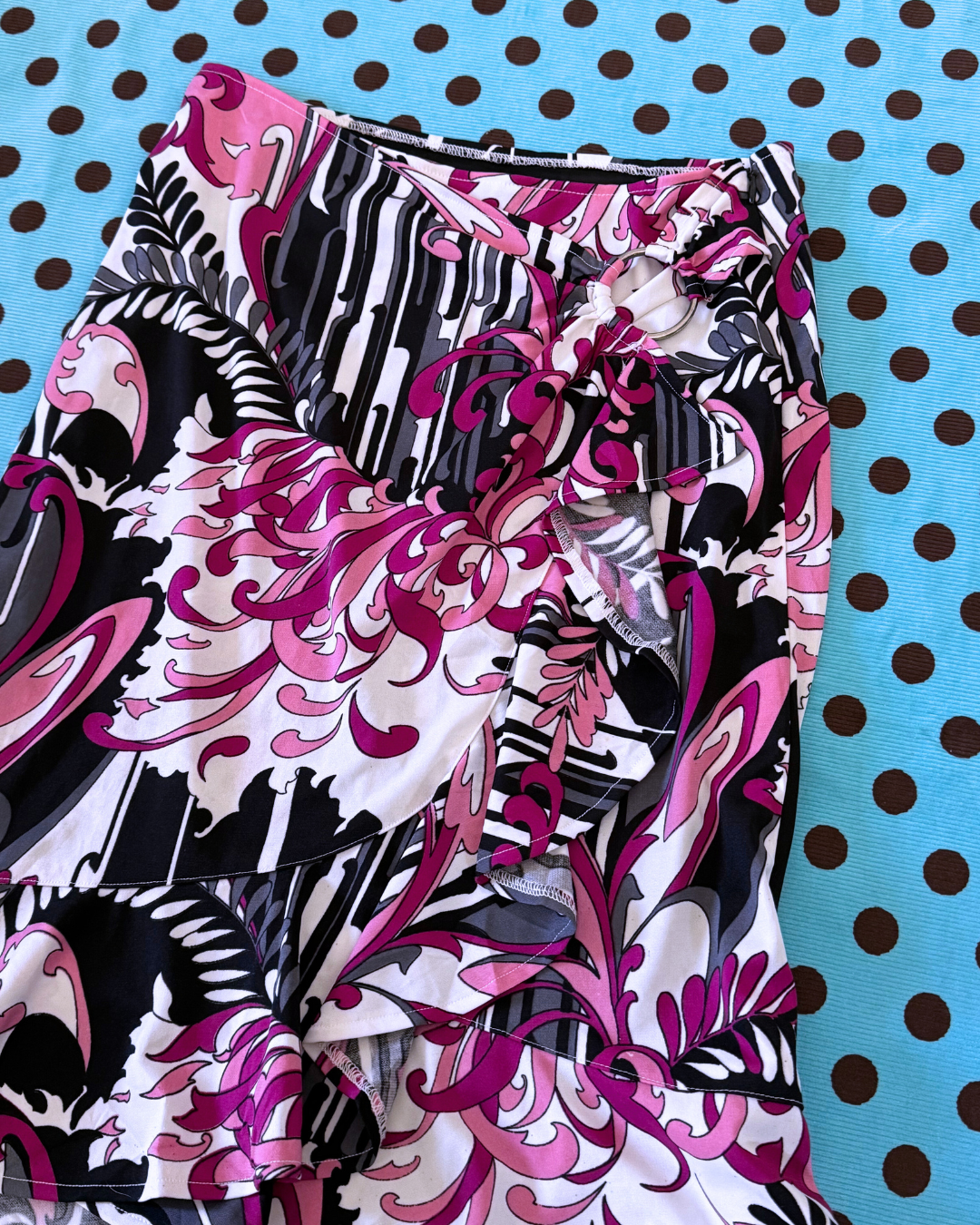 floral midi skirt