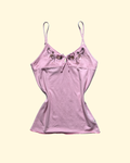 beaded pink tank top