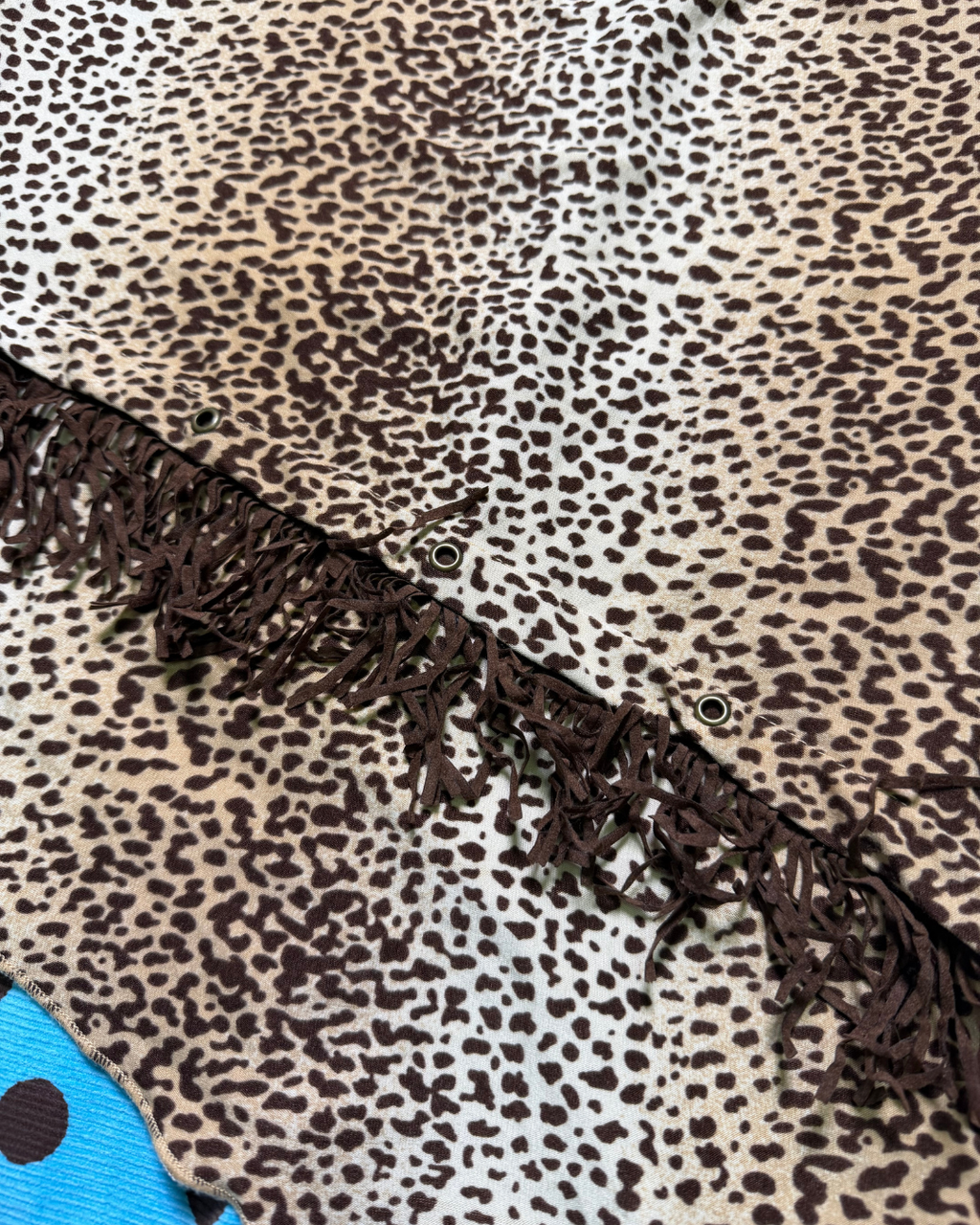 leopard print asymmetrical top