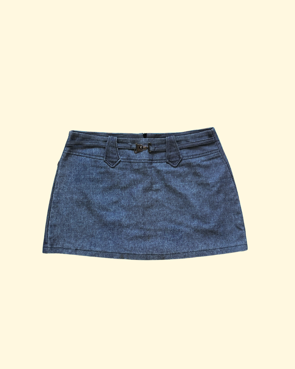 denim mini skirt