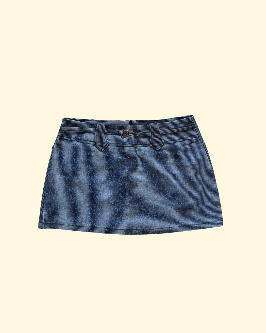 denim mini skirt