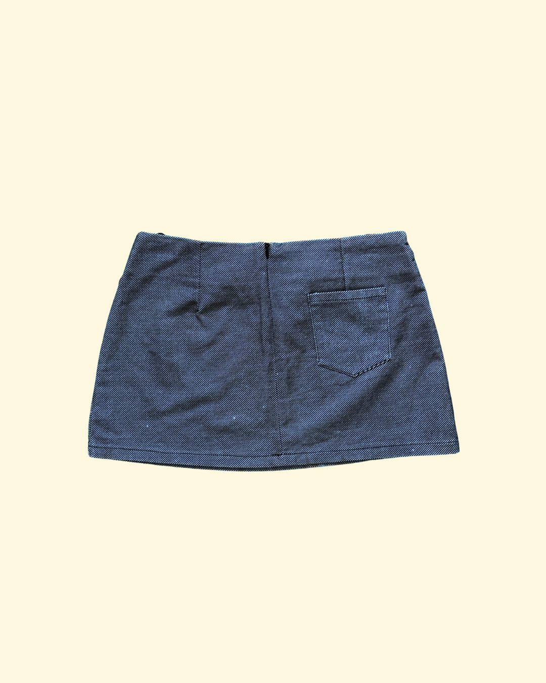 denim mini skirt