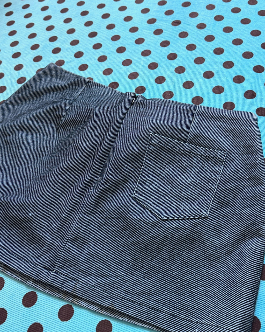 denim mini skirt