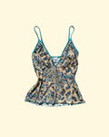 teal paisley cami