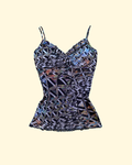 mesh patterned cami