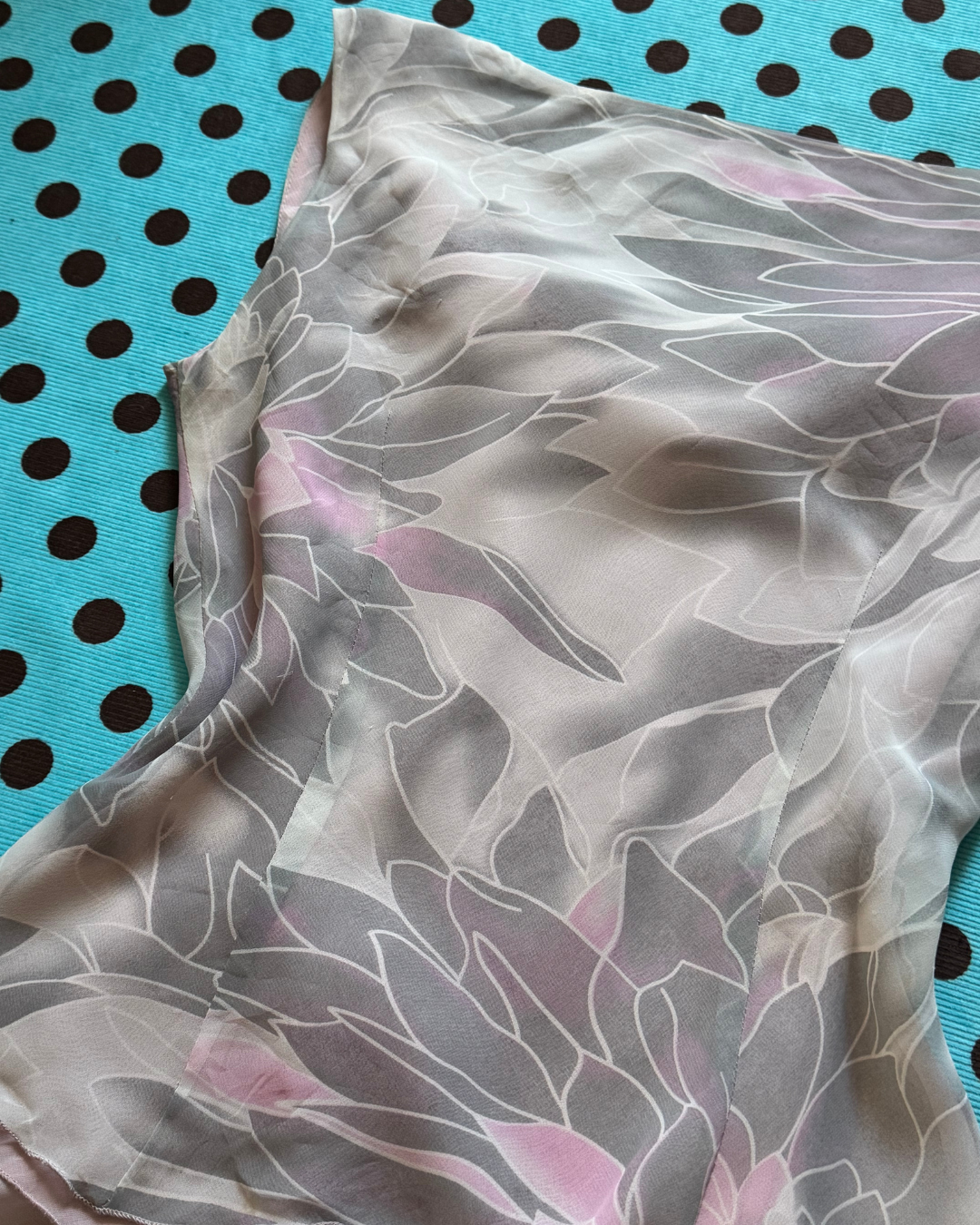 cowl neck floral top
