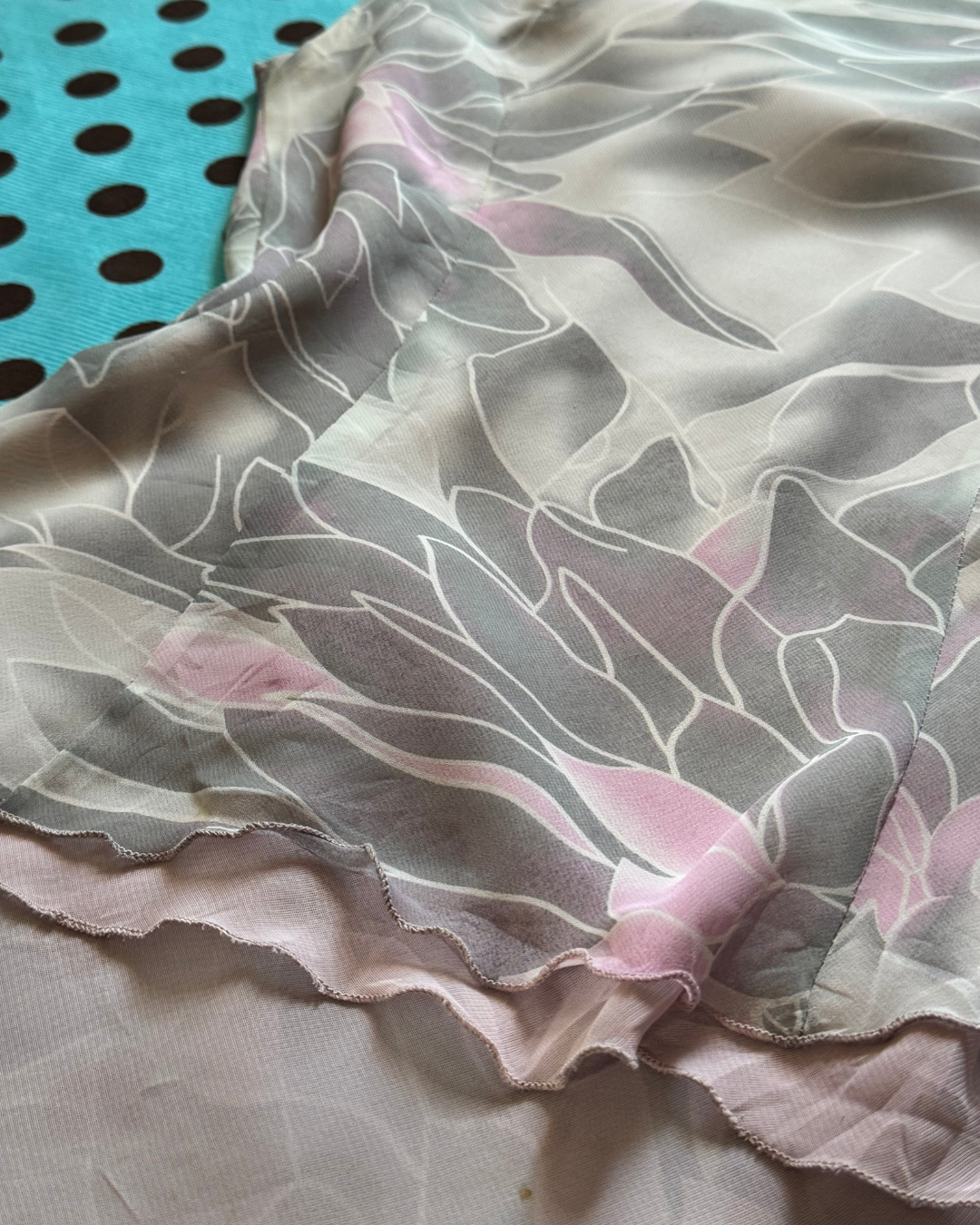 cowl neck floral top