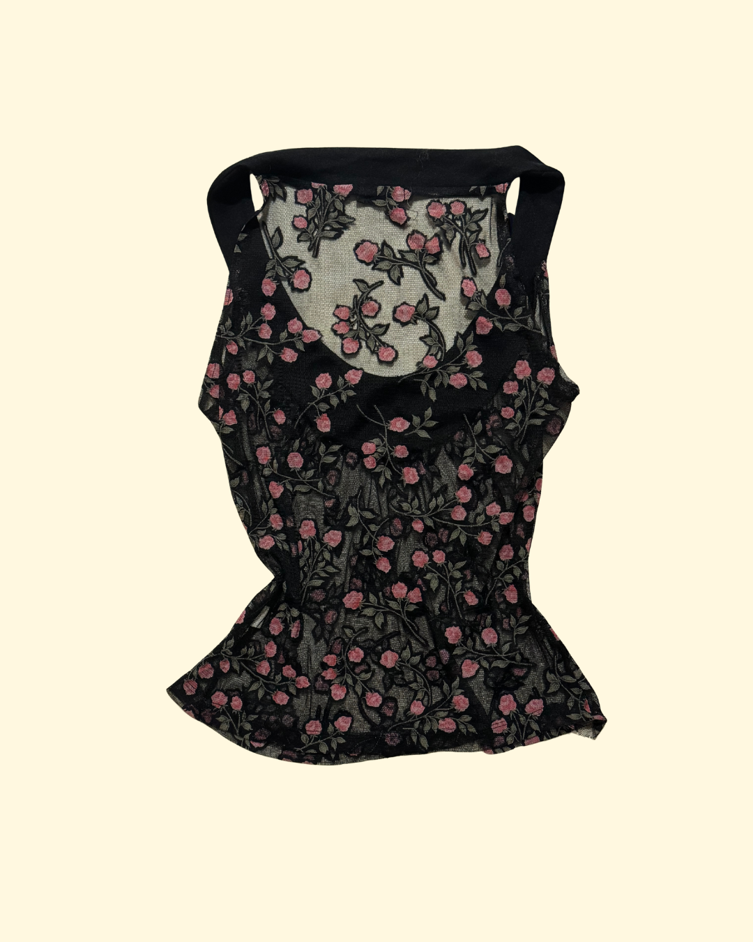 mesh floral top