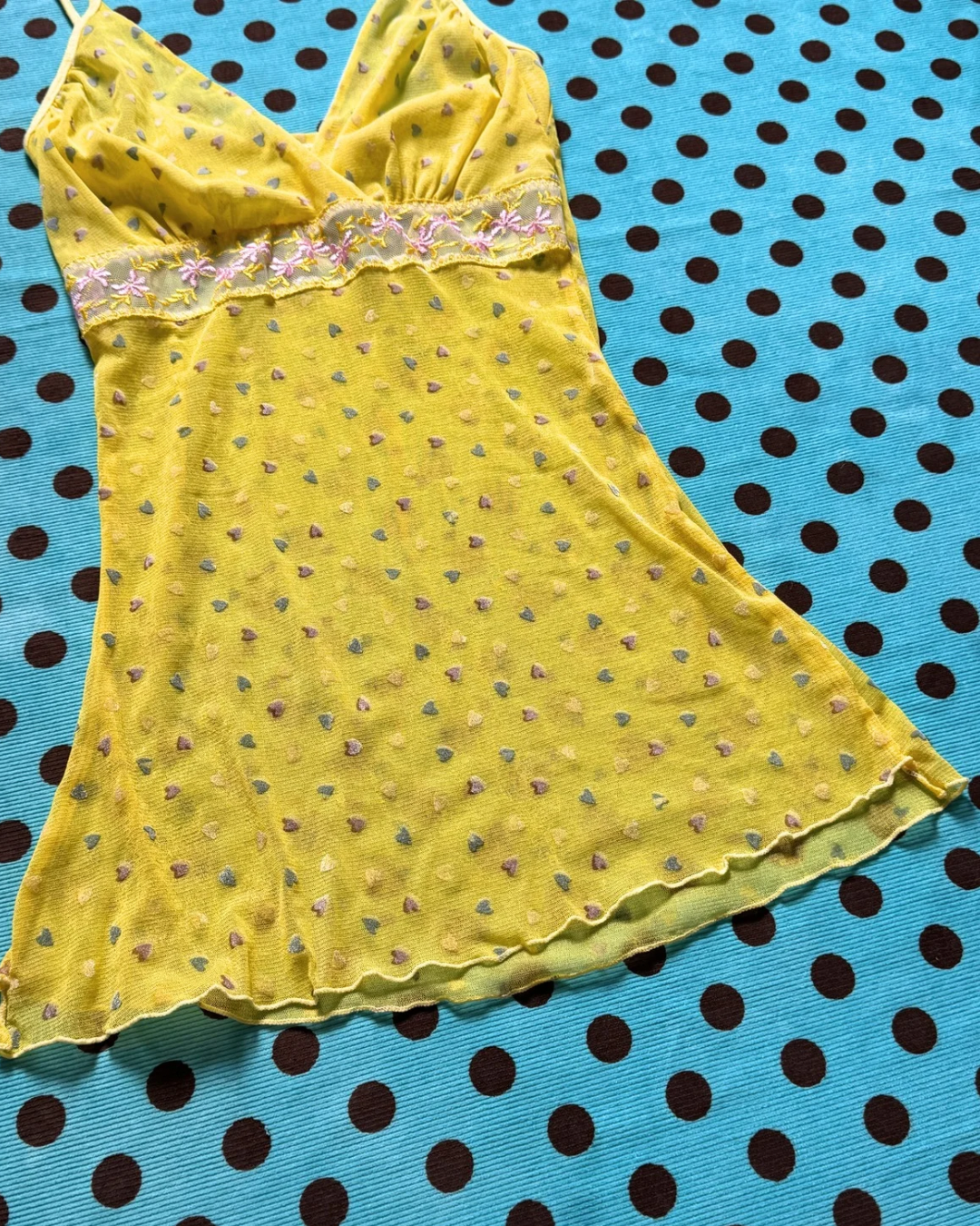 mesh heart dress/top
