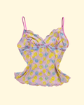 sweetheart citrus mesh cami