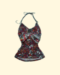 Morgan floral halter top