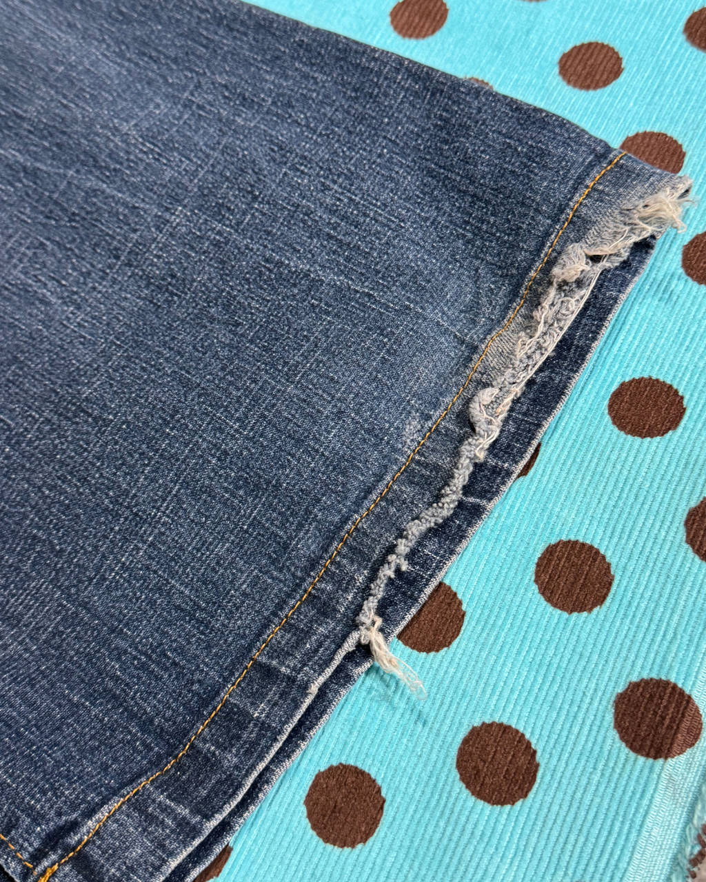 grommet flared jeans
