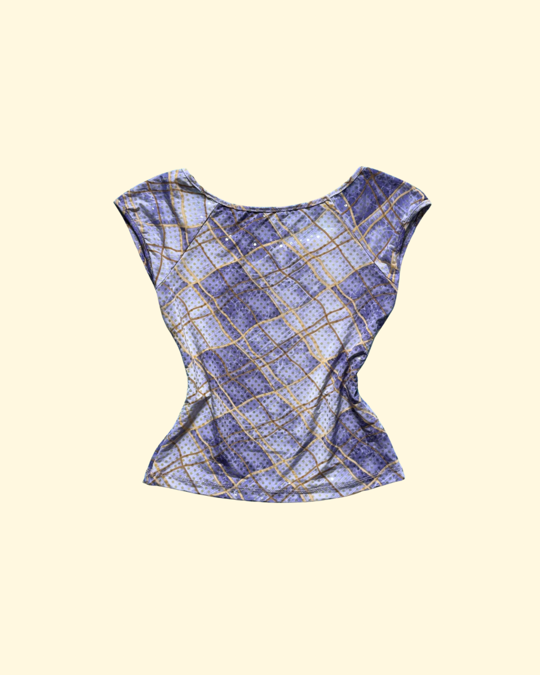 purple sparkly top