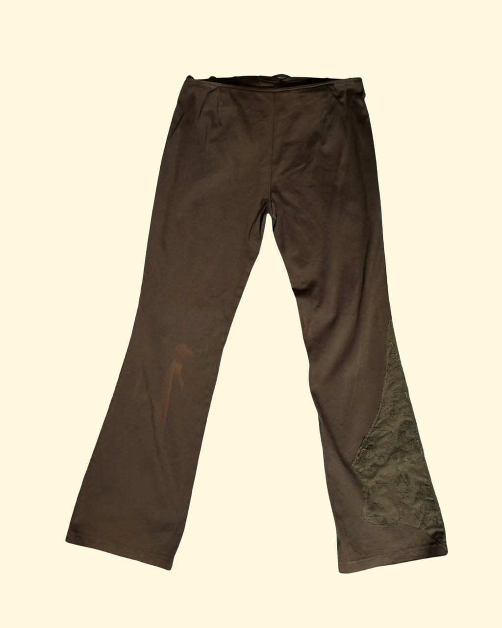 olive flared pants