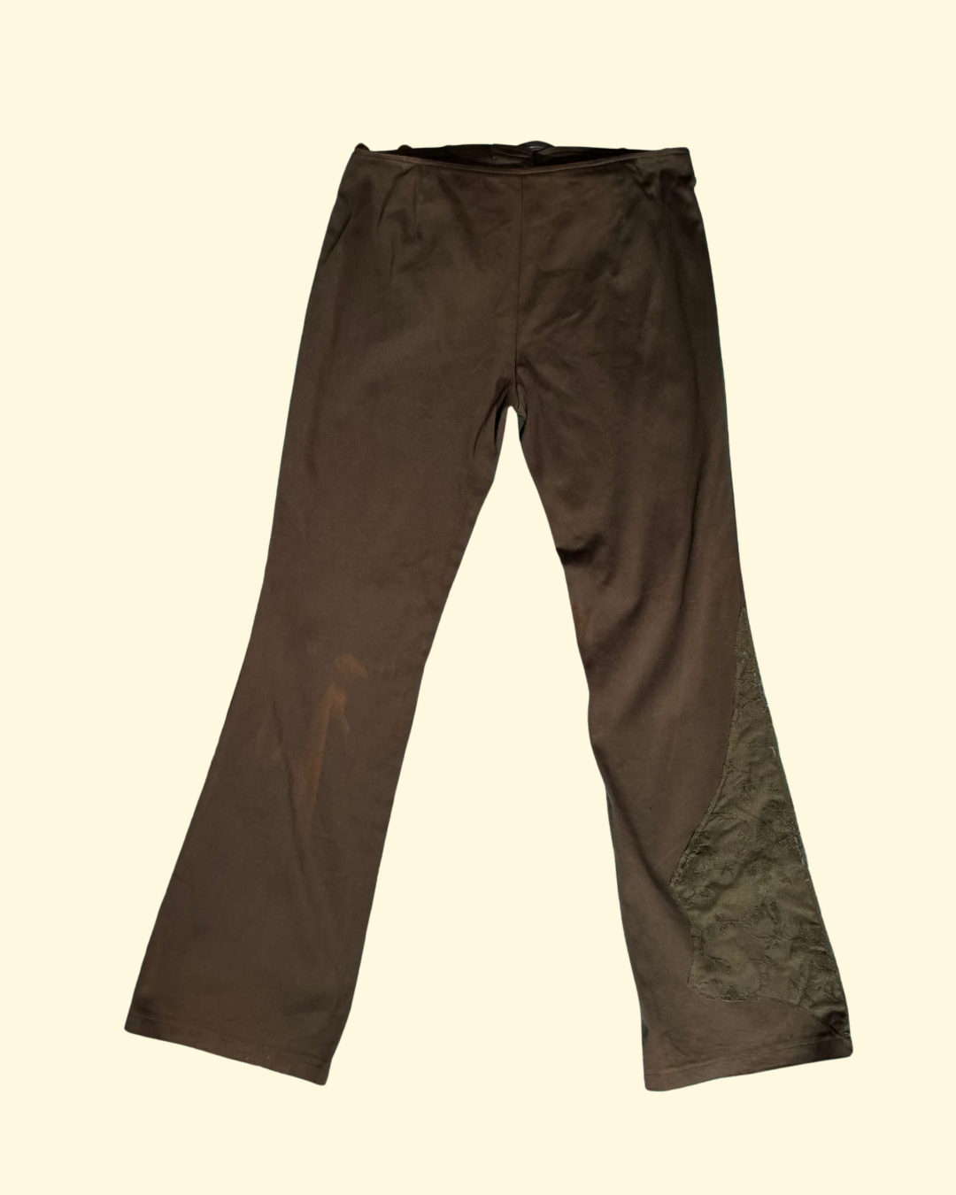 olive flared pants