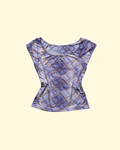 purple sparkly top