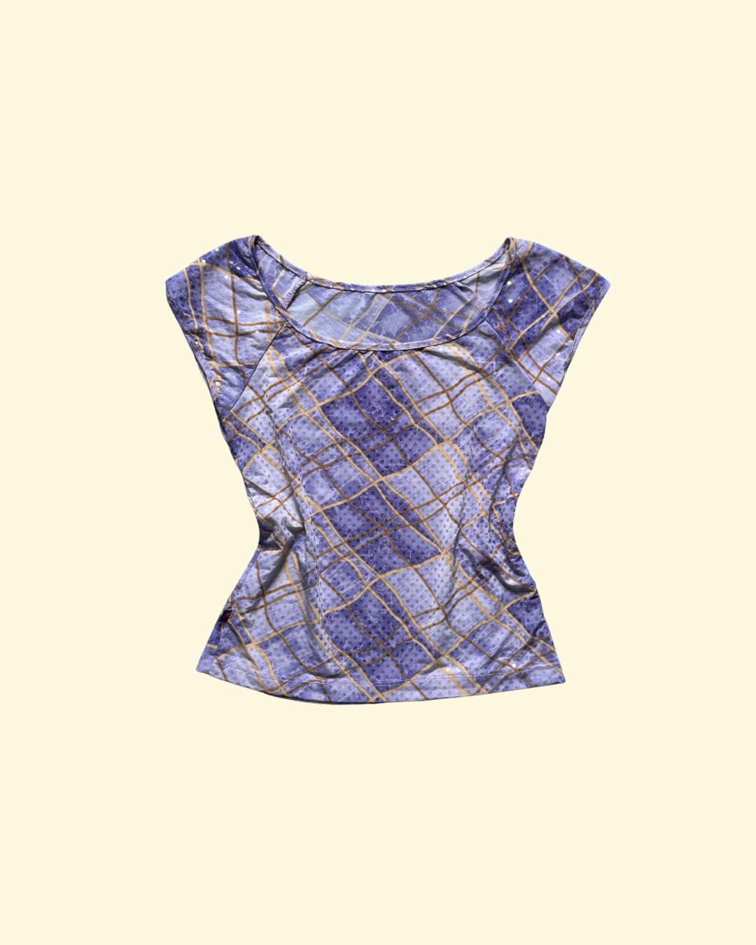 purple sparkly top